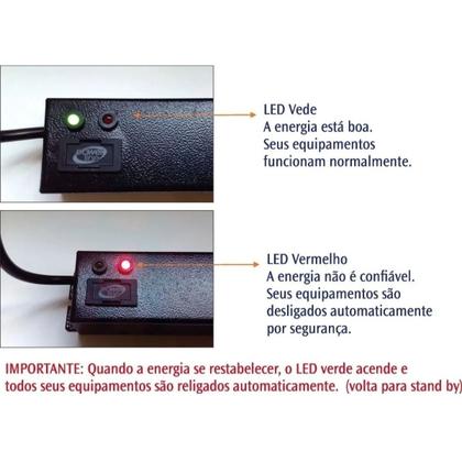 Imagem de Protetor Contra Queima E Oscilação De Energia 1 Tomada Inteligente Automático