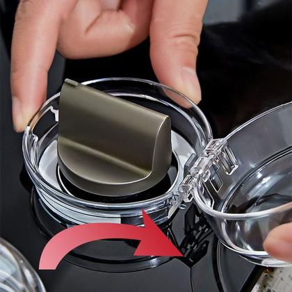 Imagem de Protetor De Botão Para Fogão Cozinha Tampa Protetora Trava Infantil Criança Proteção Forno Gás