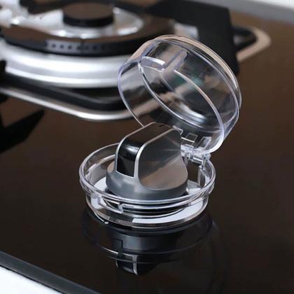 Imagem de Protetor De Botão Para Fogão Cozinha Tampa Protetora Trava Infantil Criança Proteção Forno Gás