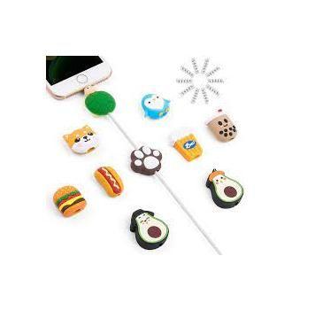 Imagem de Protetor De Cabo Carregador Fio  Bichinhos