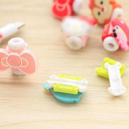 Imagem de Protetor de Cabo Personagens carregador fone USB iPhone Android Bichinhos - ENVIO ALEATÓRIO