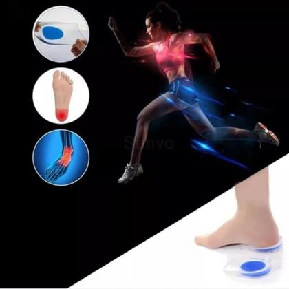 Imagem de Protetor De Calcanhar Calcanheira Meia Palmilha Silicone Gel Par Anti Impacto