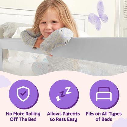 Imagem de Protetor de Cama ComfyBumpy Extra Longo - Cinza XL - Pacote com 2