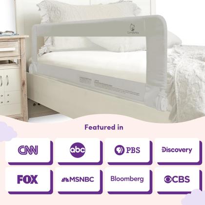 Imagem de Protetor de Cama ComfyBumpy Extra Longo - Cinza XL - Pacote com 2