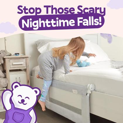 Imagem de Protetor de Cama ComfyBumpy Extra Longo - Cinza XL - Pacote com 2