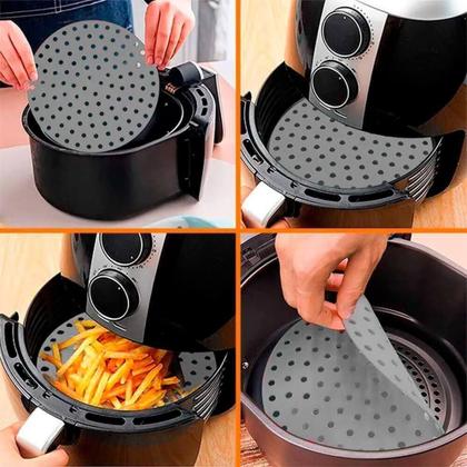 Imagem de Protetor De Cesto Air Fryer 19,5Cm Silicone Reutilizável