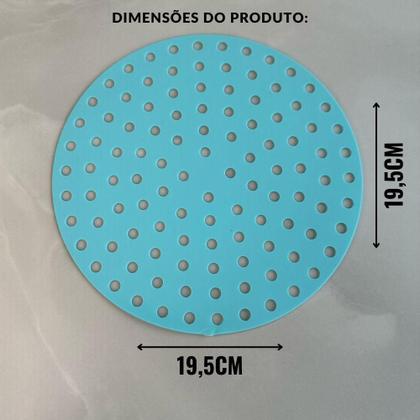 Imagem de Protetor De Cesto Air Fryer 19,5Cm Silicone Reutilizável