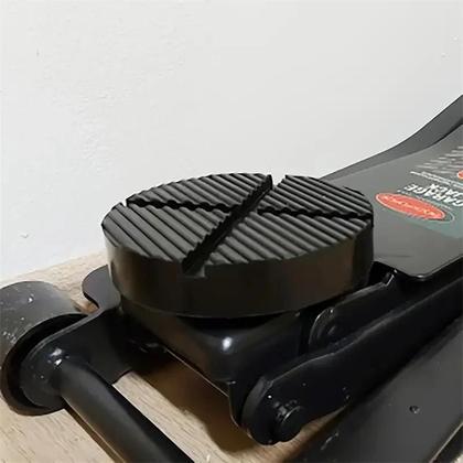 Imagem de Protetor De Chão Em Borracha Para Adaptador De Macaco Automotivo Com Fenda, Disco De Elevação