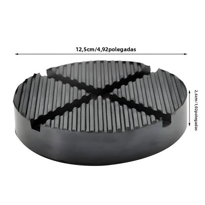 Imagem de Protetor De Chão Em Borracha Para Adaptador De Macaco Automotivo Com Fenda, Disco De Elevação