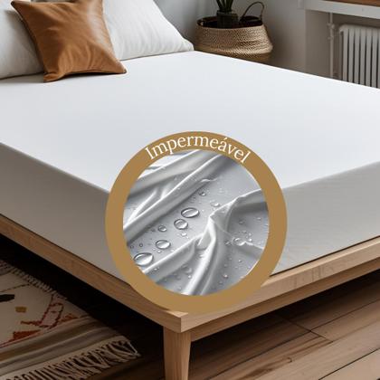 Imagem de Protetor de Colchão Casal Jade Impermeável com Elástico - 138x188cm