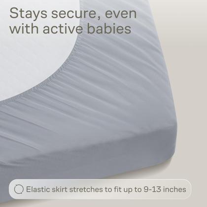 Imagem de Protetor de colchão de berço Niagara Sleep Solution, pacote com 2 unidades, 52x28 cm