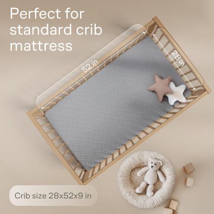 Imagem de Protetor de colchão de berço Niagara Sleep Solution, pacote com 2 unidades, 52x28 cm