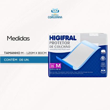 Imagem de Protetor de Colchão Descartável Higifral M-6 unidades