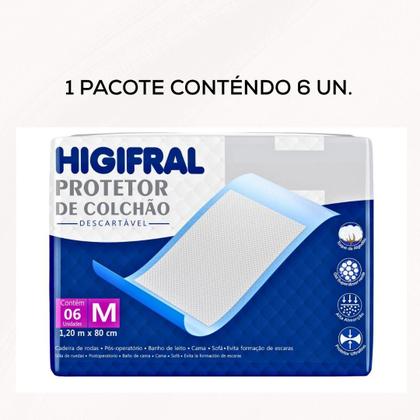 Imagem de Protetor de Colchão Descartável Higifral M-6 unidades
