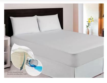 Imagem de Protetor de Colchão Impermeável 100% Algodão Kacyumara