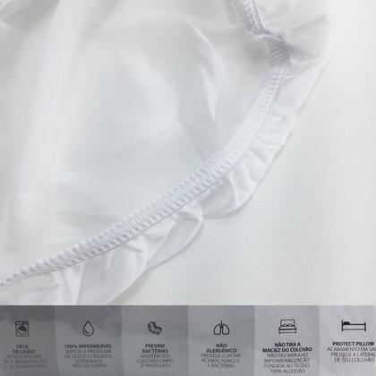Imagem de Protetor De Colchão Impermeável Berço 70x130x20 - Kacyumara