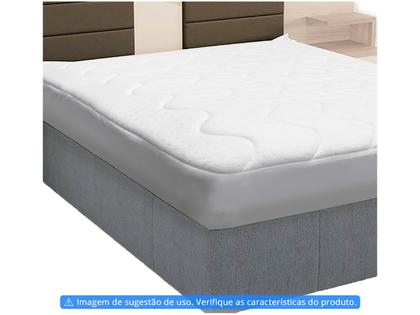 Imagem de Protetor De Colchão Impermeável Fibrasca Branco Queen 1,60m x 2,00m