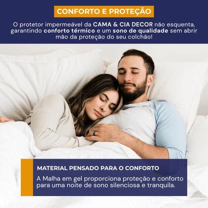 Imagem de Protetor De Colchão Impermeável King Com Elástico Protec Capa Protetora Antialérgica