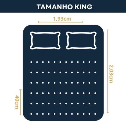 Imagem de Protetor De Colchão Impermeável King Matelado Antialérgico Antimofo Antixixi Com Elástico Premium