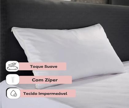 Imagem de Protetor De Colchão Queen Impermeável Ortobom Com Elástico Fácil De Lavar Sem Barulho Ótima Qualidade Original