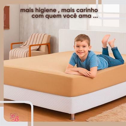 Imagem de Protetor De Colchão Solteirão King Cama Viúva Impermeável 1,08m