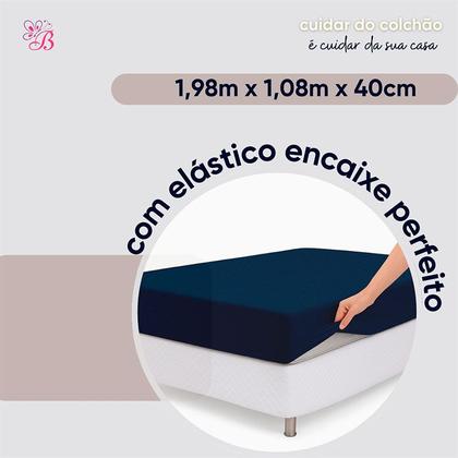 Imagem de Protetor De Colchão Solteirão King Cama Viúva Impermeável 1,08m