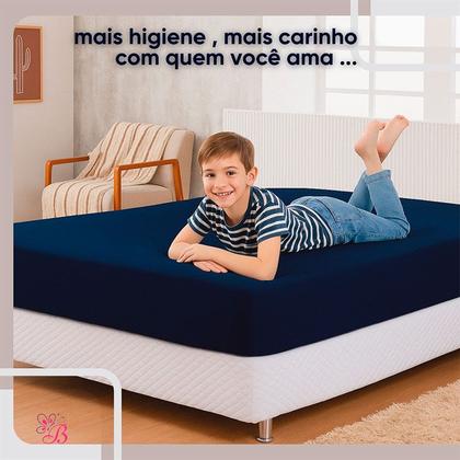 Imagem de Protetor De Colchão Solteirão King Cama Viúva Impermeável 1,08m