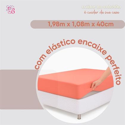 Imagem de Protetor De Colchão Solteirão King Cama Viúva Impermeável 1,08m