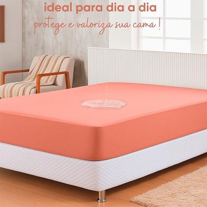 Imagem de Protetor De Colchão Solteirão King Cama Viúva Impermeável 1,08m