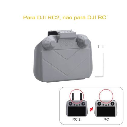 Imagem de Protetor de Controle DJI - Compatível com Mini 4 Pro / Air 3, RC2  Protetor Pára-Sol