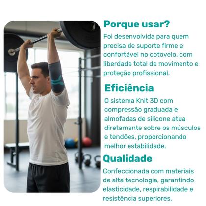 Imagem de Protetor de Cotovelo Linha Pro Cinza N1