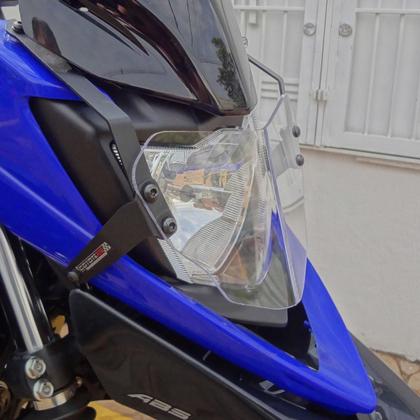 Imagem de Protetor de Farol Principal Modelo Coyote em Policarbonato - XTZ Crosser 150 - Yamaha