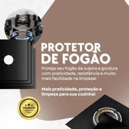 Imagem de Protetor De Fogao Antiaderente Reutilizavel - Kit 04 Pecas