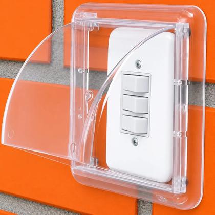 Imagem de Protetor De Interruptor Dryplug Transparente Simples Tomada Proteção