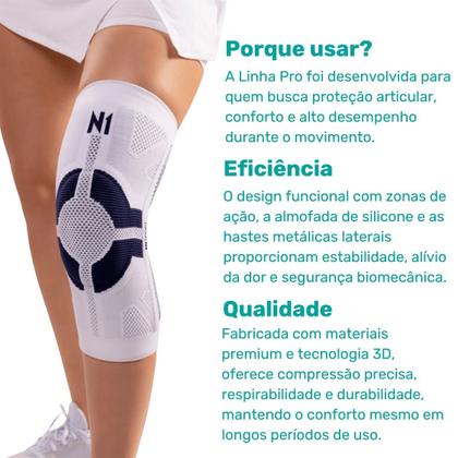 Imagem de Protetor de Joelho Linha Pro Banco/azul N1