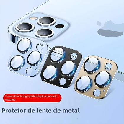 Imagem de Protetor de Lente de Câmera de Metal e Titânio para iPhone 11/12/13/14/15 Pro Max