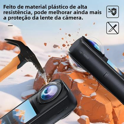 Imagem de Protetor De Lente Padrão Insta360 X5 Capa Protetora Removível Acessórios Para Câmera De Ação