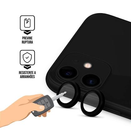 Imagem de Protetor de Lente para iPhone 11 - One Armor -Preto- Gshield