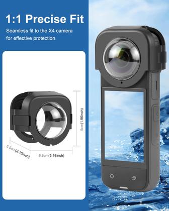 Imagem de Protetor de lente PULUZ para Insta360 X4 à prova d'água e anti-arranhões