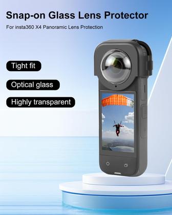 Imagem de Protetor de lente PULUZ para Insta360 X4 à prova d'água e anti-arranhões