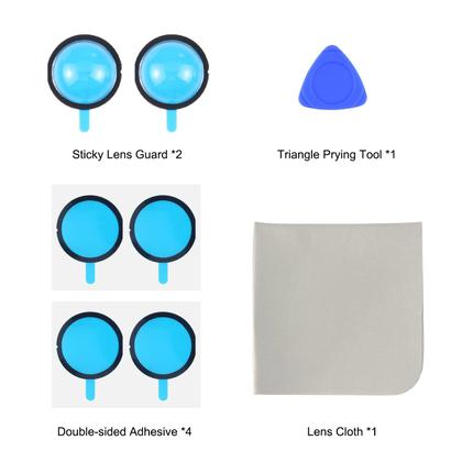 Imagem de Protetor de lente PULUZ Protetores de lente dupla para Insta360 X3 Black