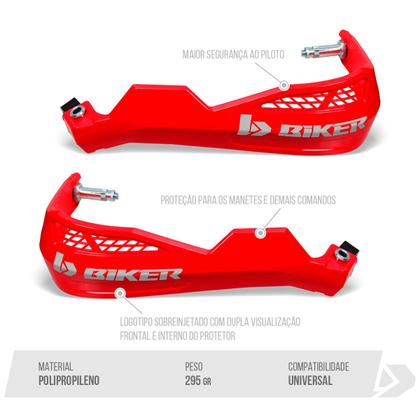 Imagem de Protetor de Mão para Moto Universal Scudo Preto Biker