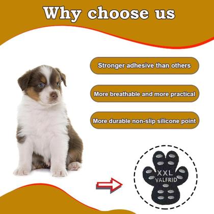 Imagem de Protetor de pata de cachorro VALFRID, alças antiderrapantes para pisos de madeira