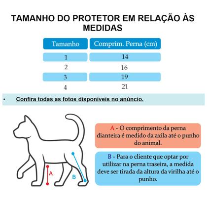 Imagem de Protetor de Perna Traseira e Dianteira Para Gato