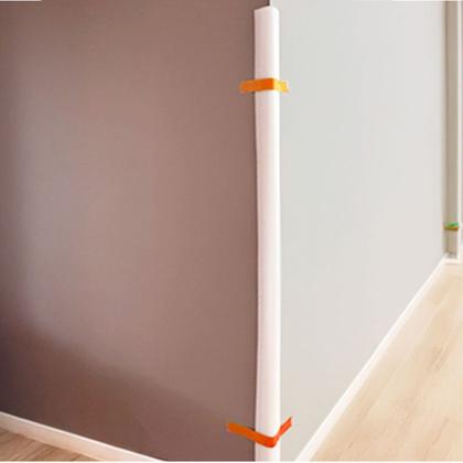 Imagem de Protetor De Quina Cantos Cantoneira Proteção Branco 7x7 2m