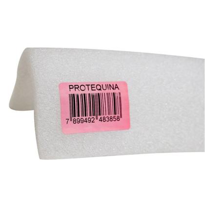 Imagem de Protetor De Quina Cantos Cantoneira Proteção Branco 7x7 2m
