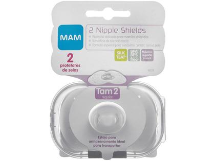 Imagem de Protetor de Seios Mamilo Nipple Shield Com 2 Unidades Tamanho 17mm e 23mm Mam