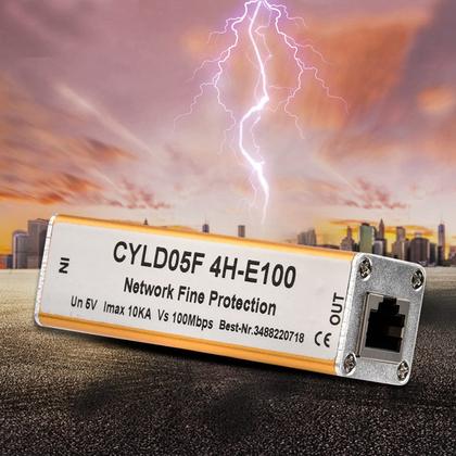 Imagem de Protetor de sobretensão RJ45 RJ11 Ethernet Network Thunder Arrester