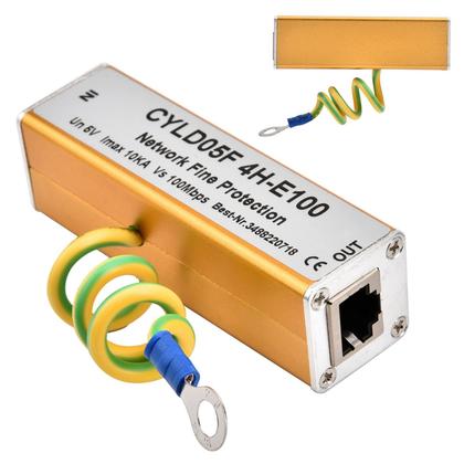Imagem de Protetor de sobretensão RJ45 RJ11 Ethernet Network Thunder Arrester