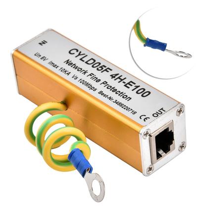 Imagem de Protetor de sobretensão RJ45 RJ11 Ethernet Network Thunder Arrester